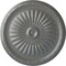 Ekena Millwork Juniper Ceiling Medallion (Fits Canopies up to 7"), Hand-Painted Silver, 36"OD x 1 1/2"P CM36JUSLS - alternate 1